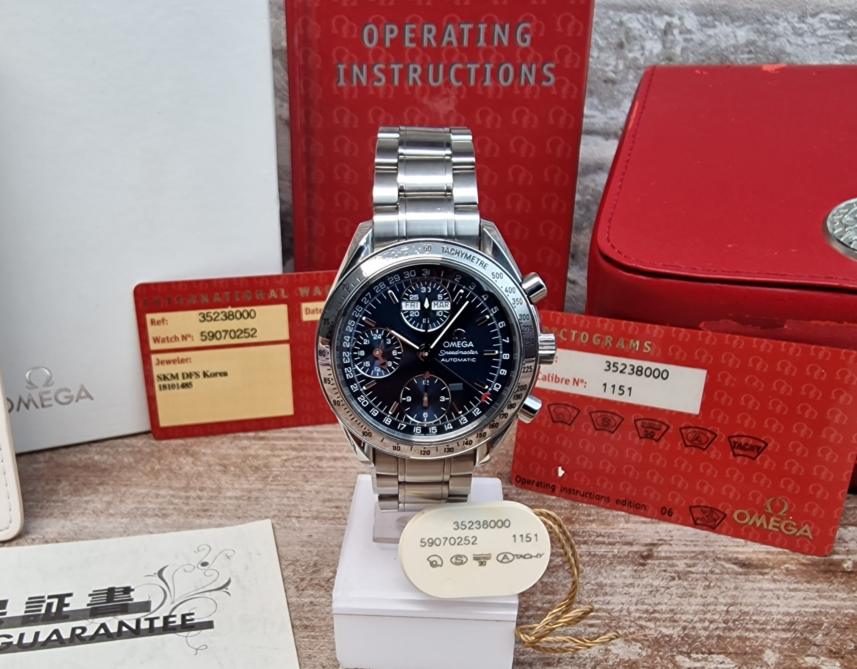 Omega Speedmaster Triple Date Full Set Omega Speedmaster Triple Date Full Set