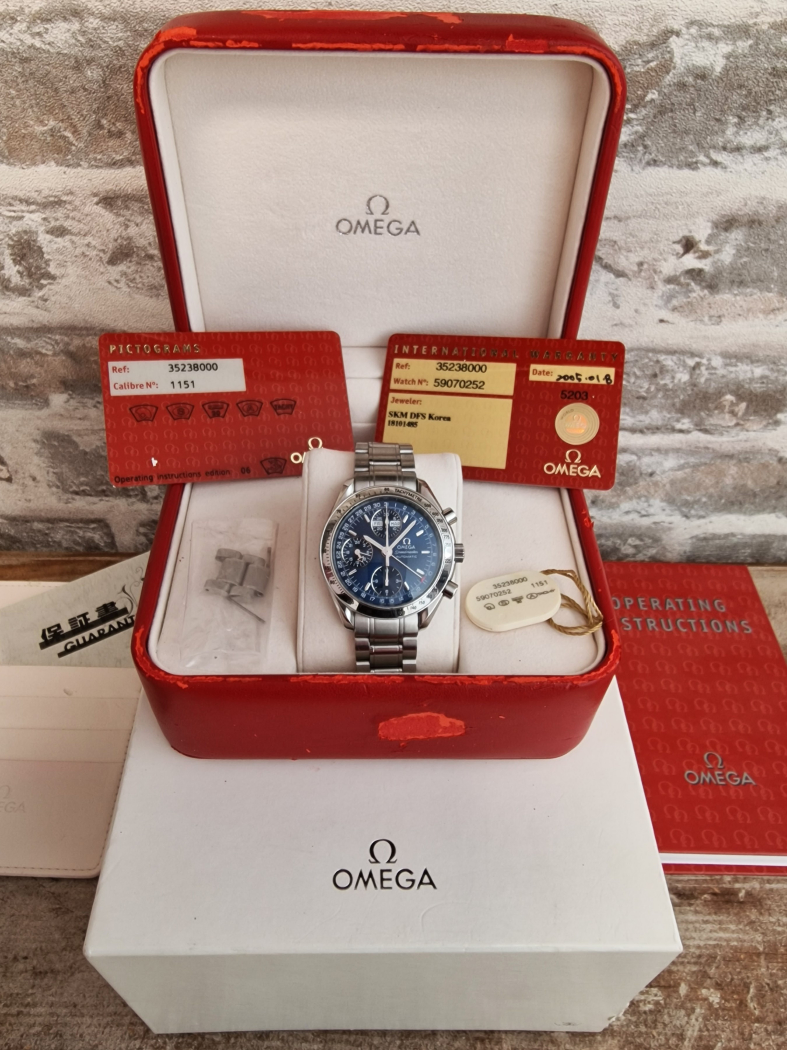 Omega Speedmaster Triple Date Full Set Omega Speedmaster Triple Date Full Set
