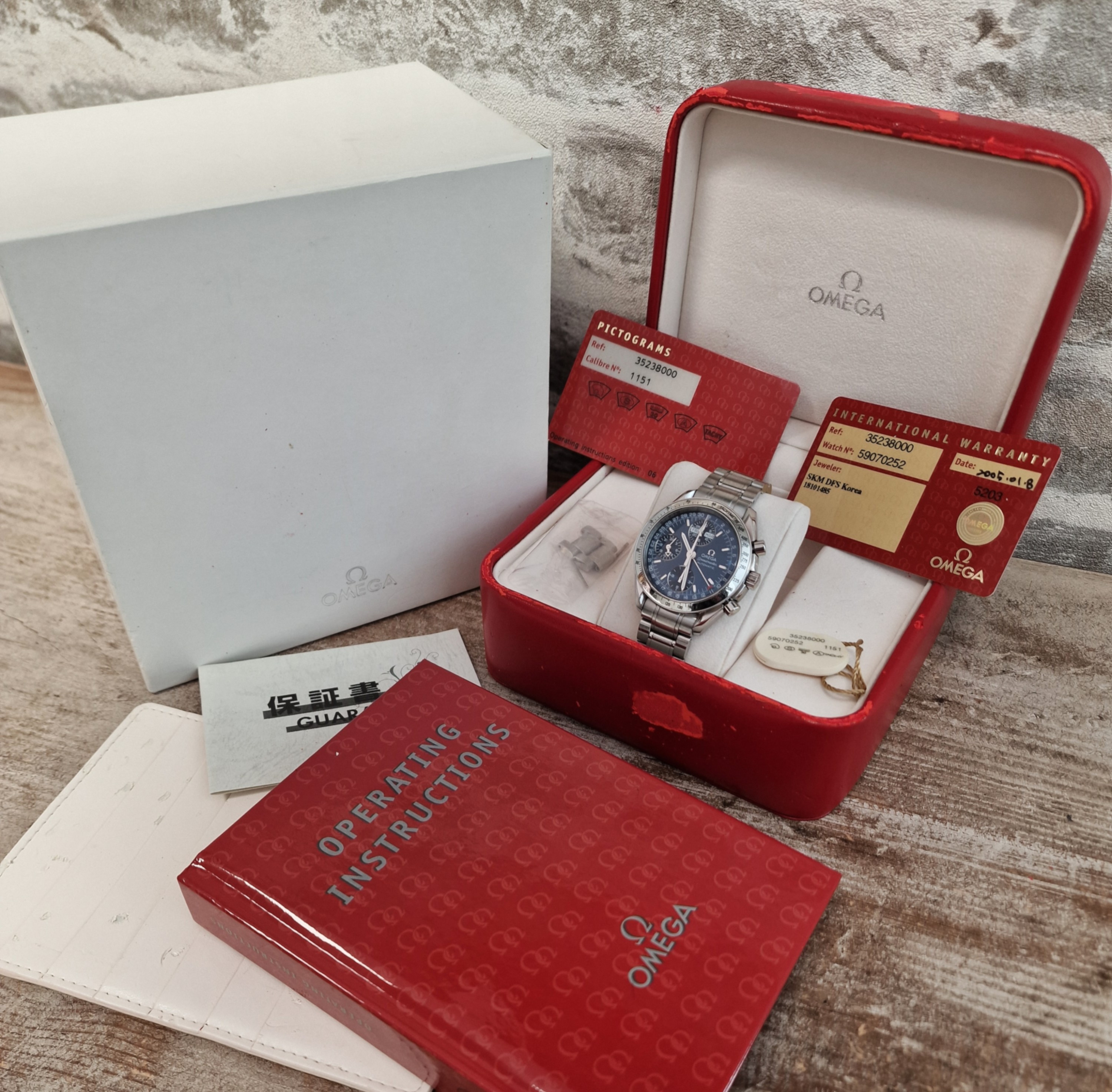 Omega Speedmaster Triple Date Full Set Omega Speedmaster Triple Date Full Set