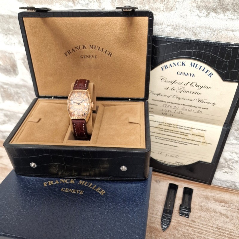 Franck Muller 18k Croco - Full Set. Franck Muller 18k Croco - Full Set.