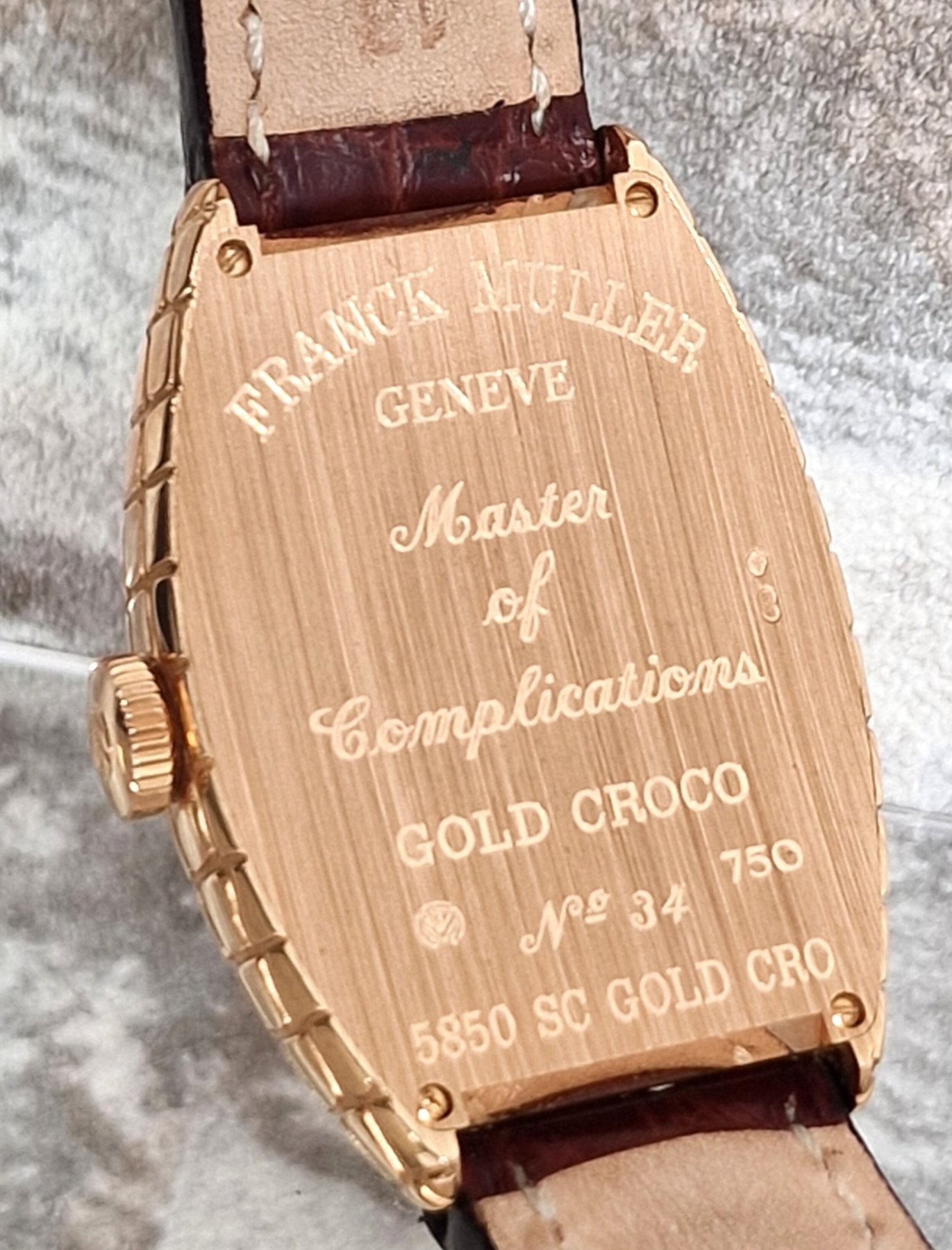 Franck Muller 18k Croco - Full Set. Franck Muller 18k Croco - Full Set.
