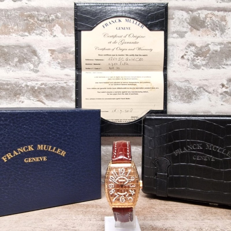 Franck Muller 18k Croco - Full Set. Franck Muller 18k Croco - Full Set.