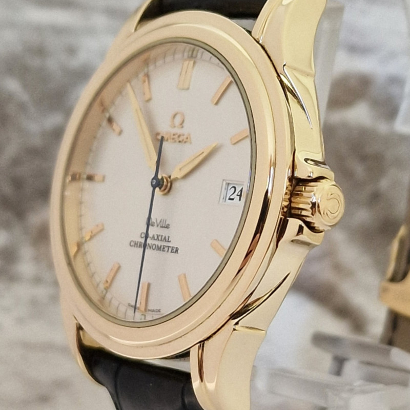 18k Omega De Ville Co-Axial - Full Set