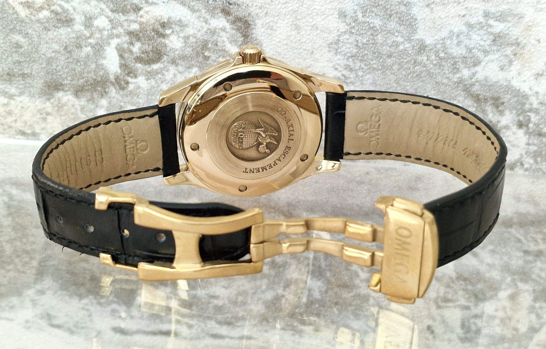 18k Omega De Ville Co-Axial - Full Set