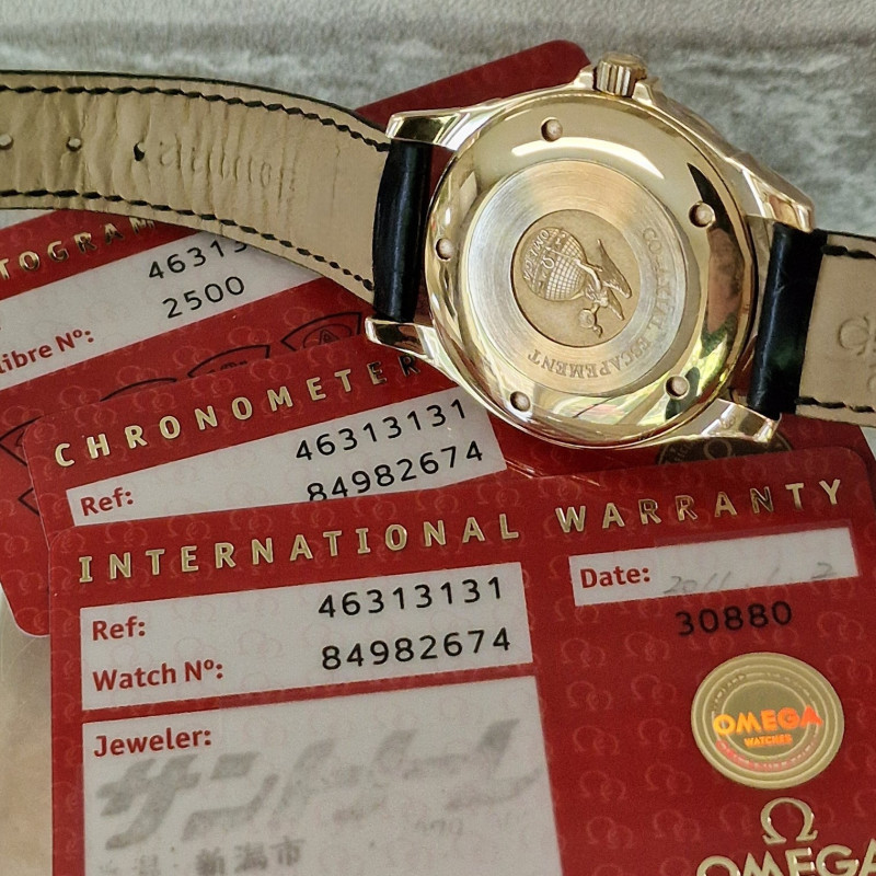 18k Omega De Ville Co-Axial- Full Set 18k Omega De Ville Co-Axial- Full Set