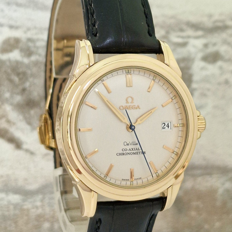 18k Omega De Ville Co-Axial - Full Set