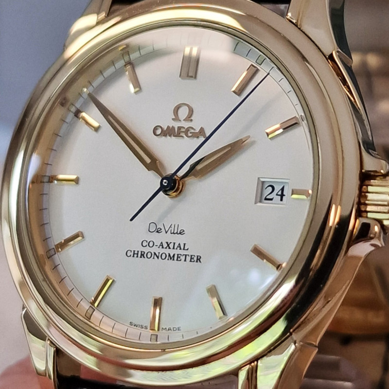 18k Omega De Ville Co-Axial- Full Set 18k Omega De Ville Co-Axial- Full Set