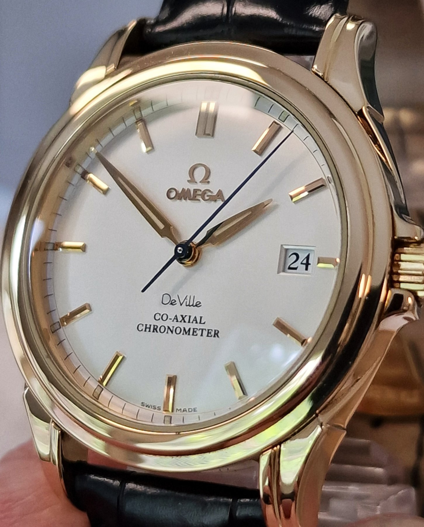 18k Omega De Ville Co-Axial- Full Set 18k Omega De Ville Co-Axial- Full Set