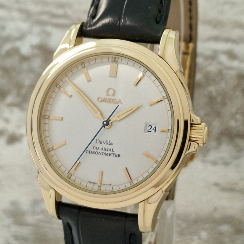 18k Omega De Ville Co-Axial - Full Set