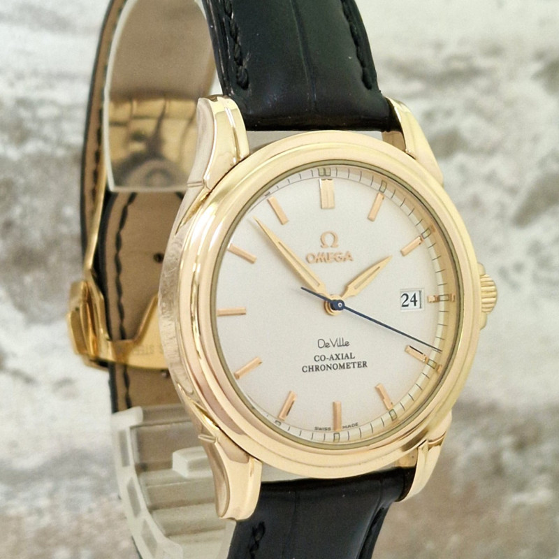 18k Omega De Ville Co-Axial - Full Set