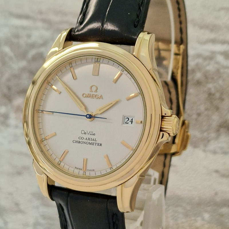 18k Omega De Ville Co-Axial - Full Set
