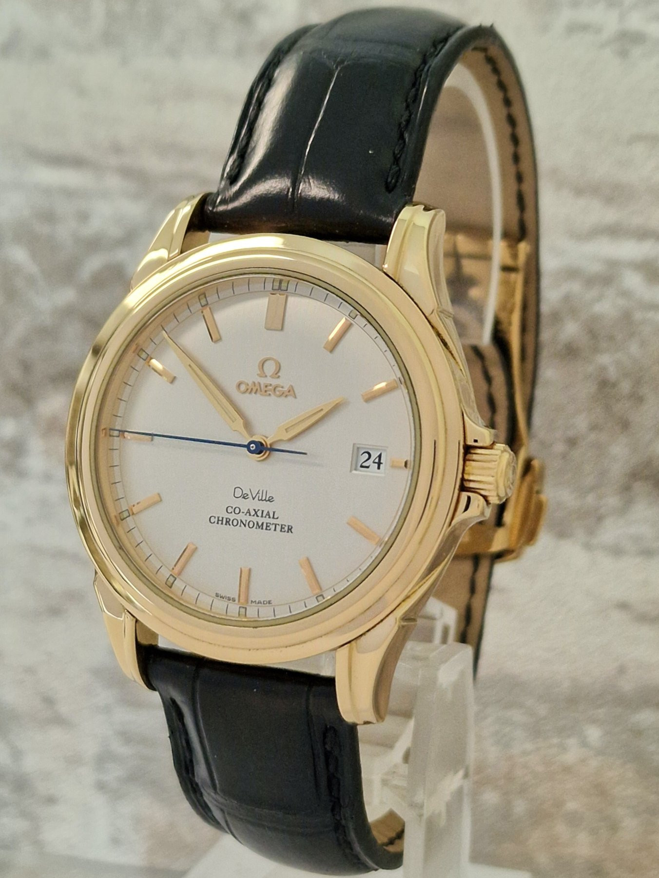 18k Omega De Ville Co-Axial - Full Set