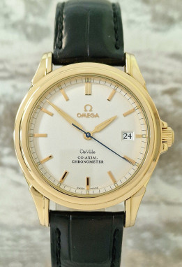 18k Omega De Ville Co-Axial- Full Set
