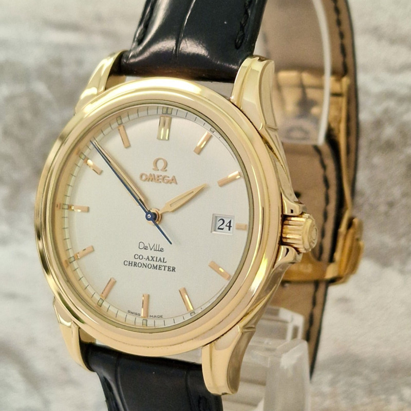 18k Omega De Ville Co-Axial - Full Set
