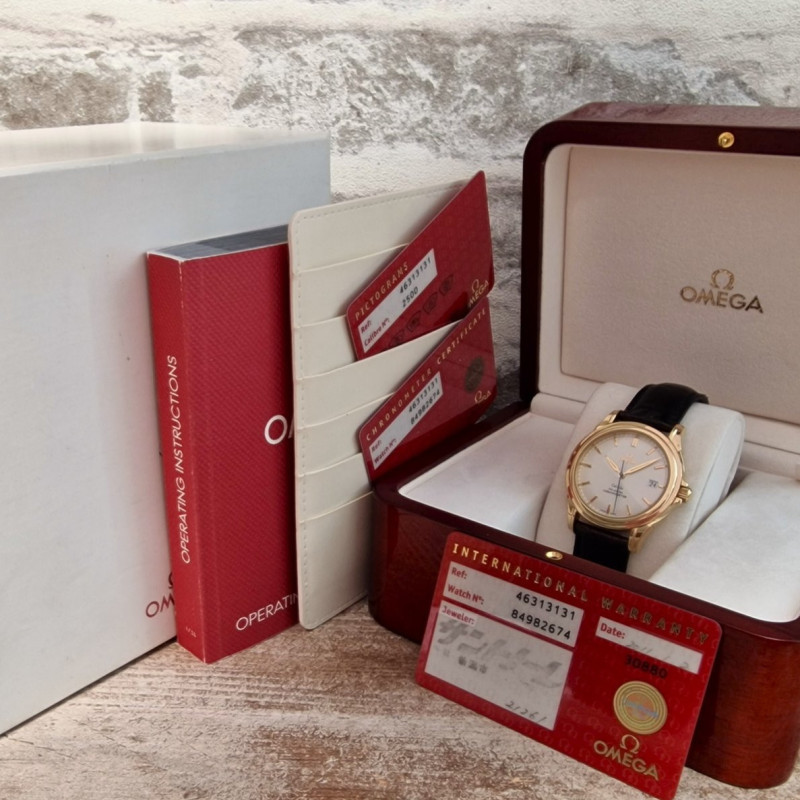 18k Omega De Ville Co-Axial - Full Set
