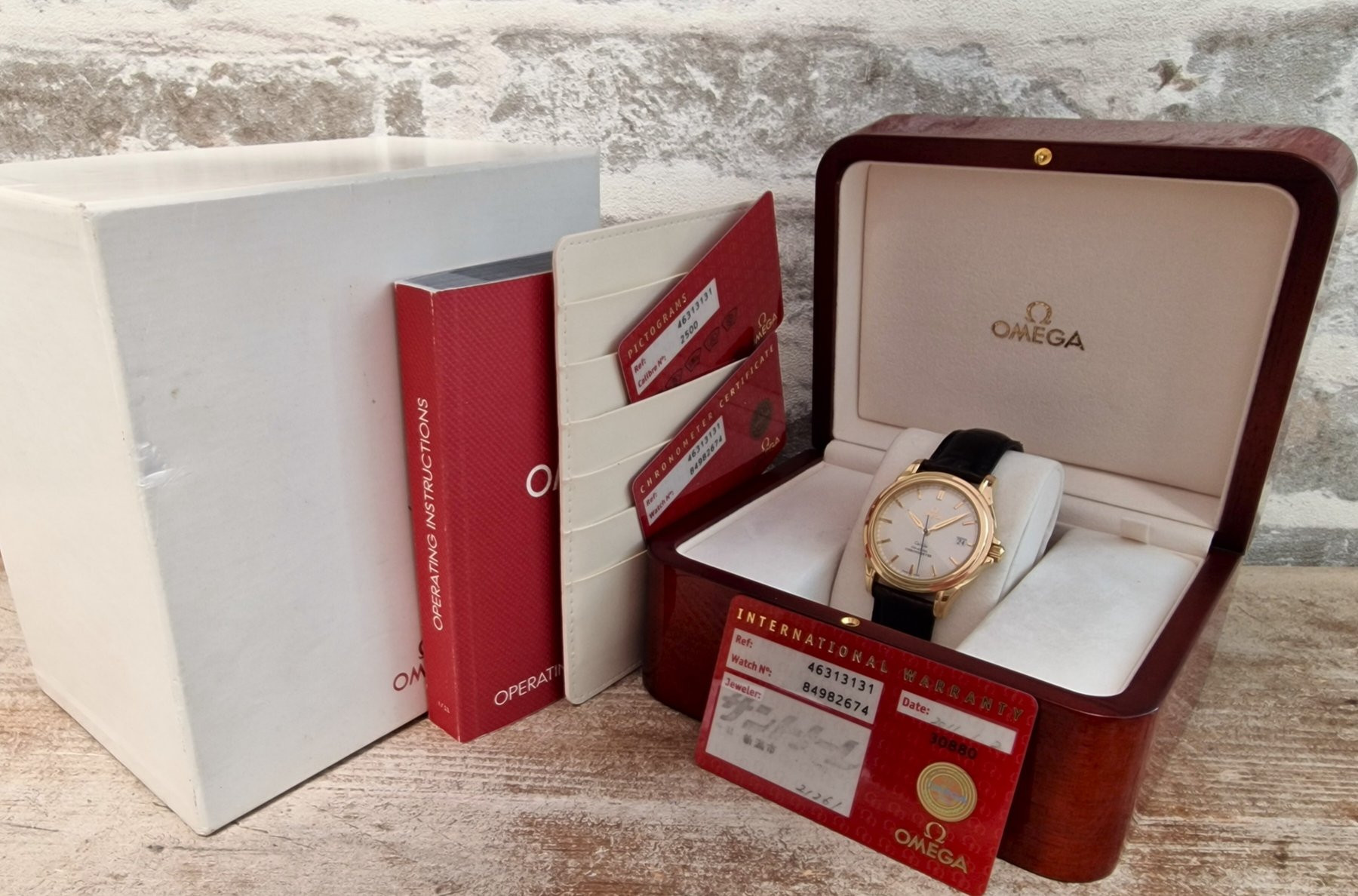 18k Omega De Ville Co-Axial- Full Set 18k Omega De Ville Co-Axial- Full Set