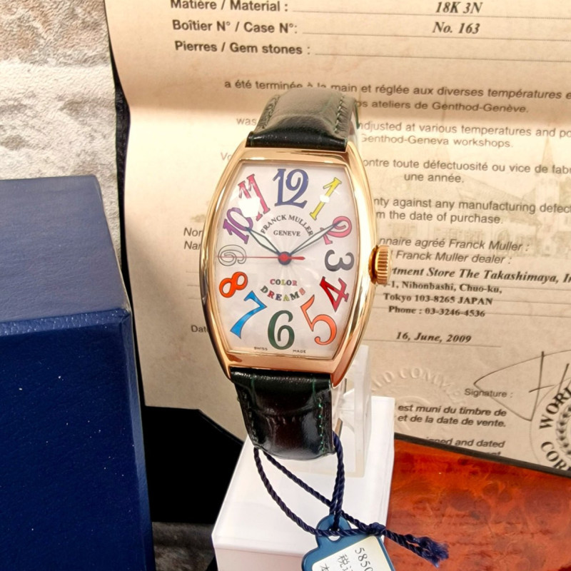 Franck Muller 18k Color Dreams Automatic - Full set Franck Muller 18k Color Dreams Automatic - Full set