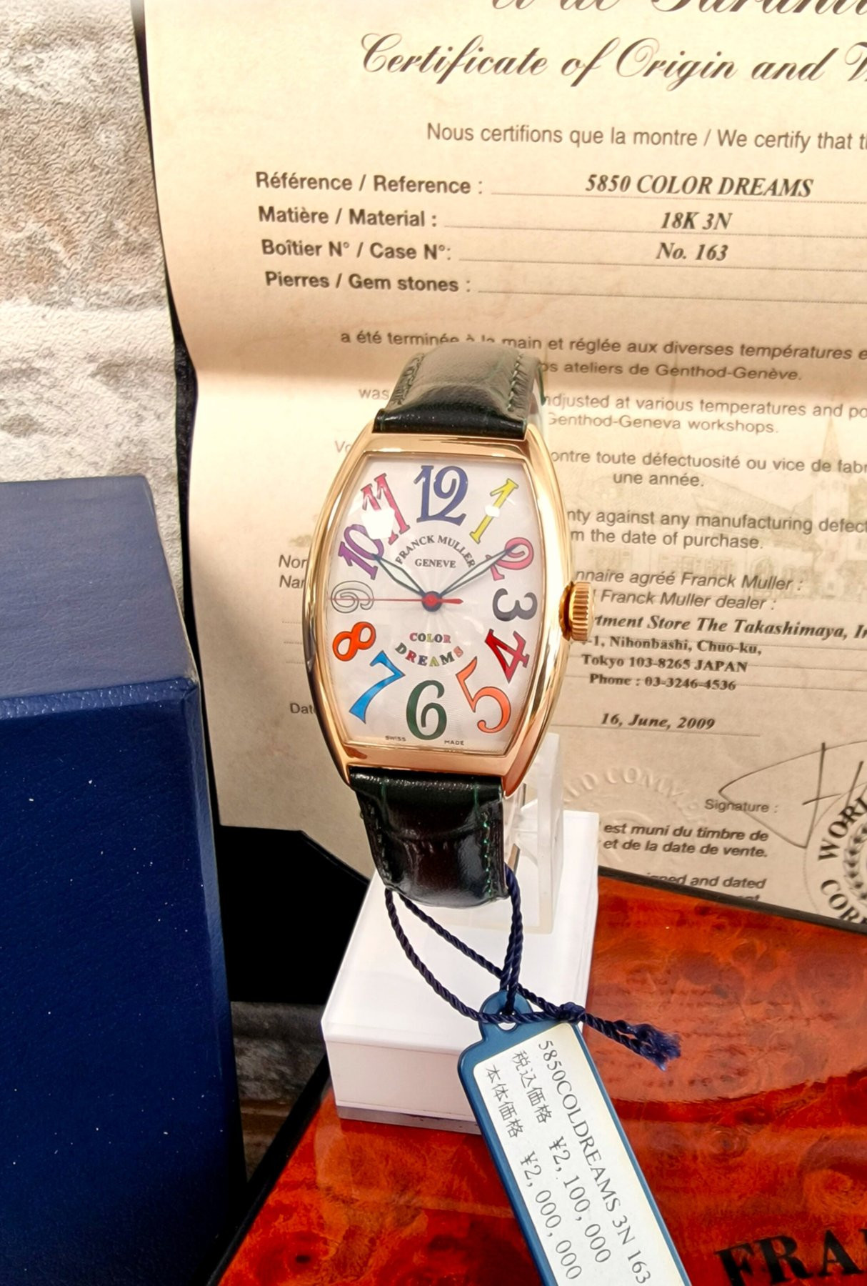 Franck Muller 18k Color Dreams Automatic - Full set Franck Muller 18k Color Dreams Automatic - Full set