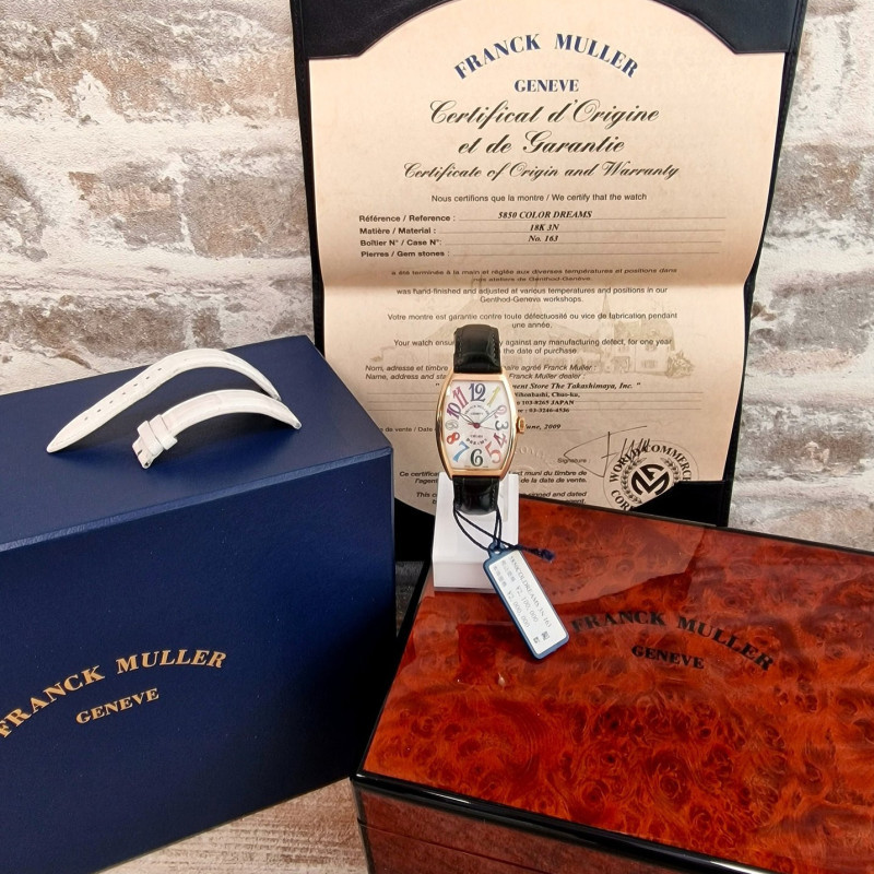 Franck Muller 18k Color Dreams Automatic - Full set Franck Muller 18k Color Dreams Automatic - Full set