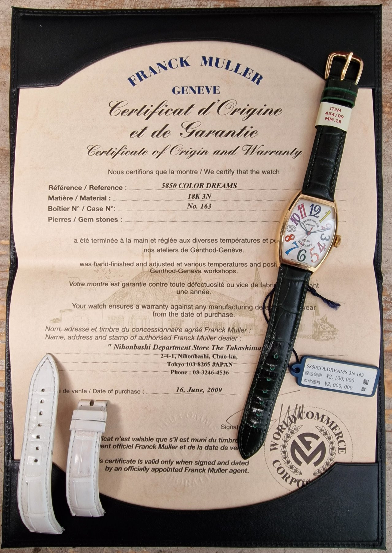 Franck Muller 18k Color Dreams automaat  - Full Set