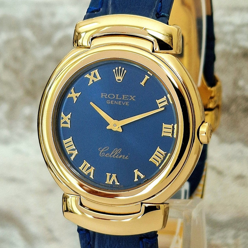 Rolex Cellini 6622 Blue dial - Full Set