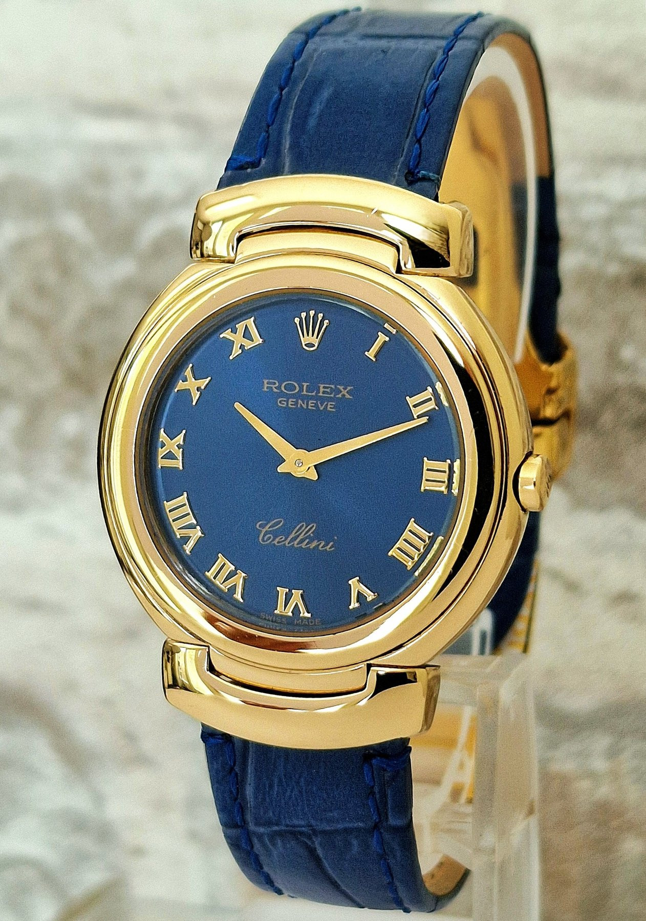 Rolex Cellini 6622 Blue dial - Full Set