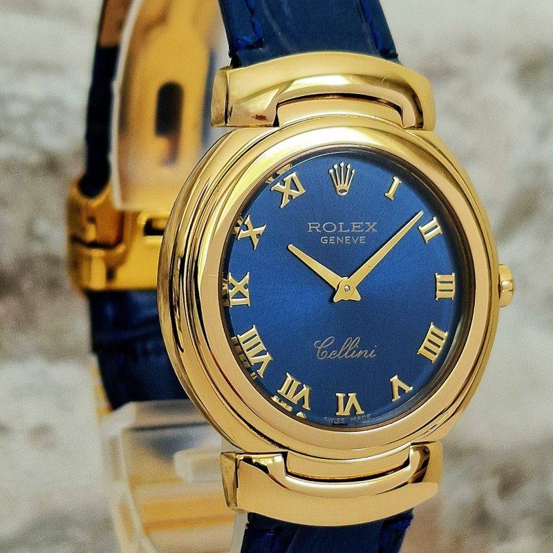 Rolex Cellini 6622 Blue dial - Full Set