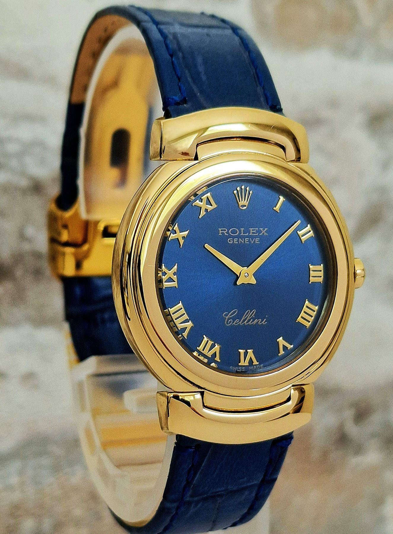 Rolex Cellini 6622 Blue dial - Full Set
