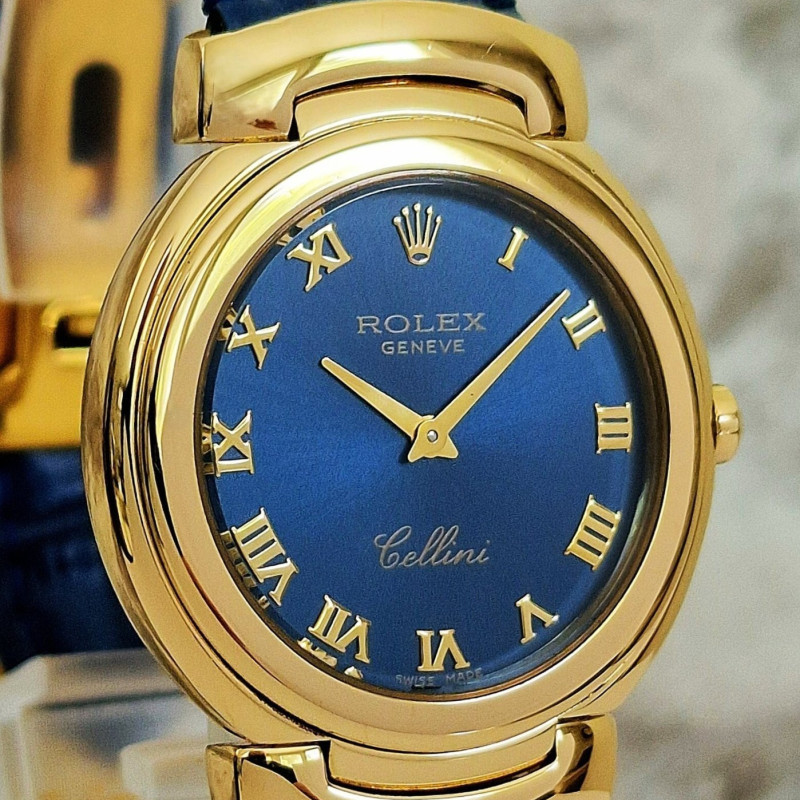 Rolex Cellini 6622 Blue dial - Full Set