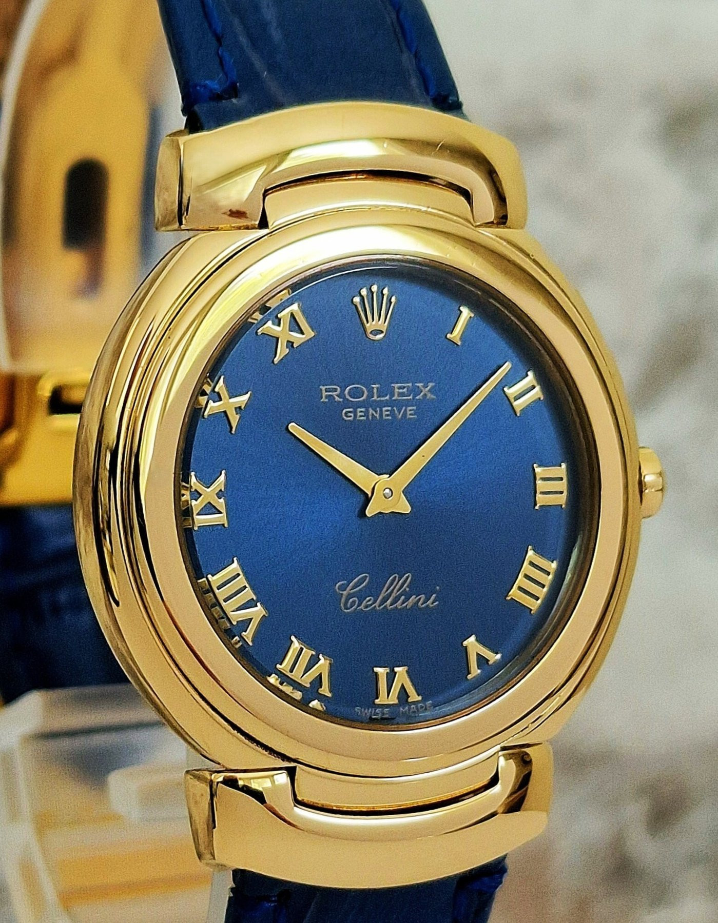 Rolex Cellini 6622 Blue dial - Full Set