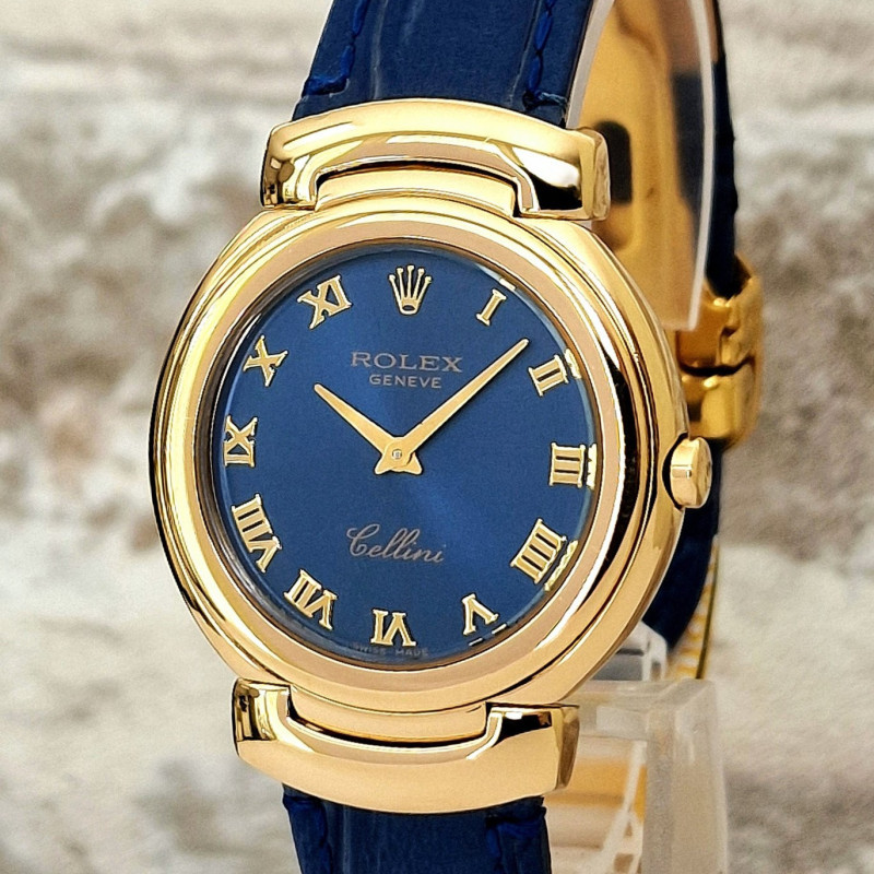 Rolex Cellini 6622 Blue dial - Full Set