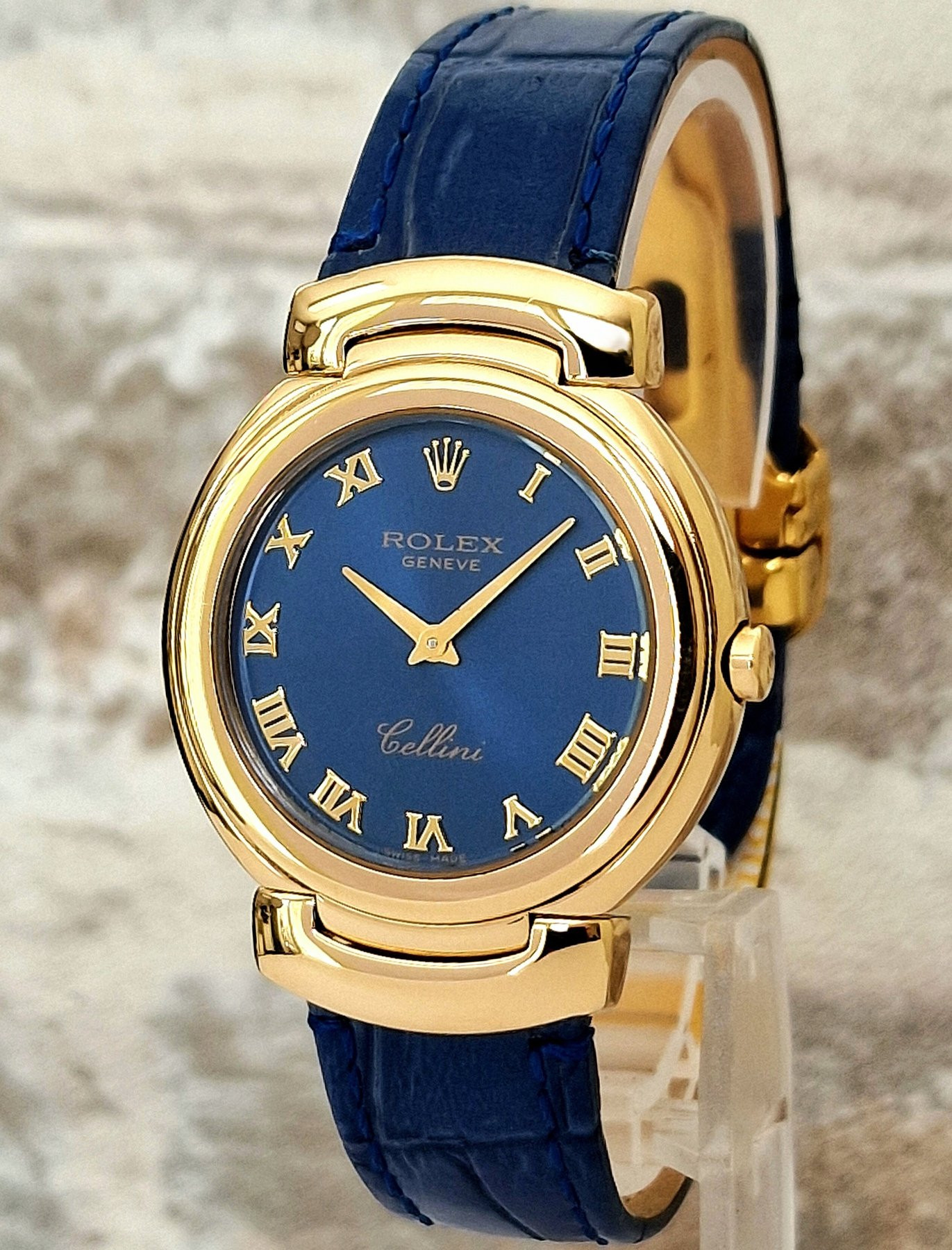 Rolex Cellini 6622 Blue dial - Full Set