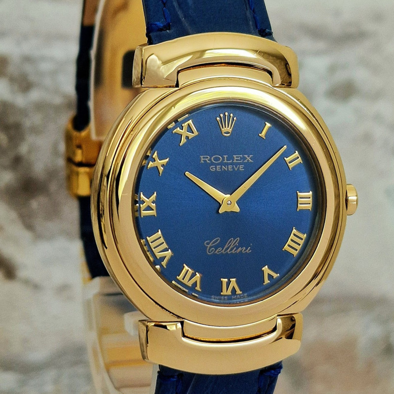Rolex Cellini 6622 Blue dial - Full Set
