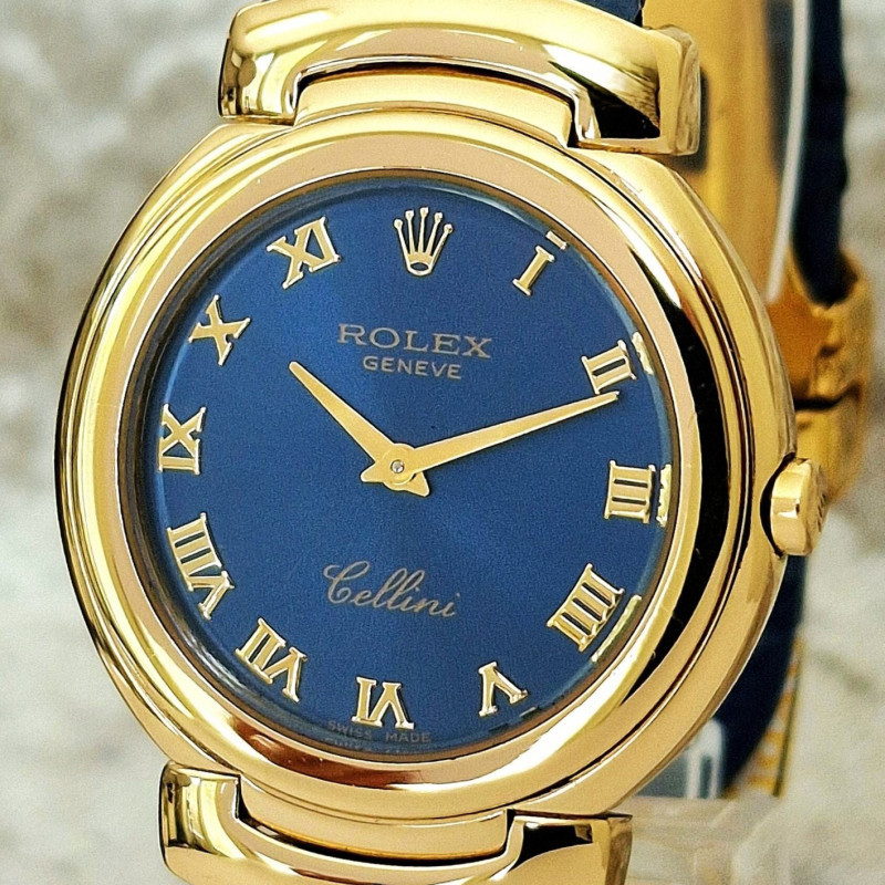 Rolex Cellini 6622 Blue dial - Full Set