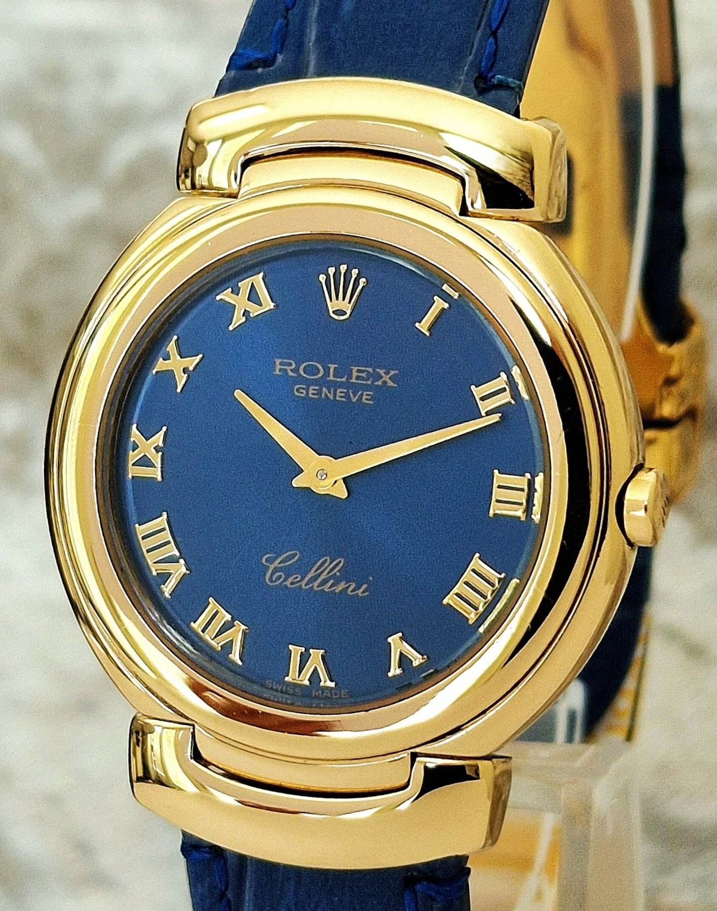 Rolex Cellini 6622 Blue dial - Full Set