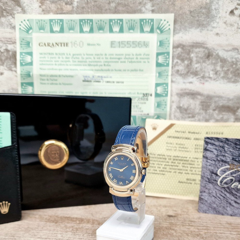 Rolex Cellini 6622 Blue dial - Full Set