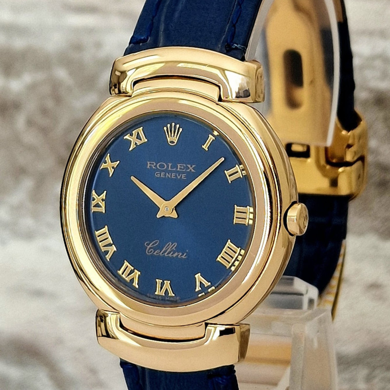 Rolex Cellini 6622 Blue dial - Full Set
