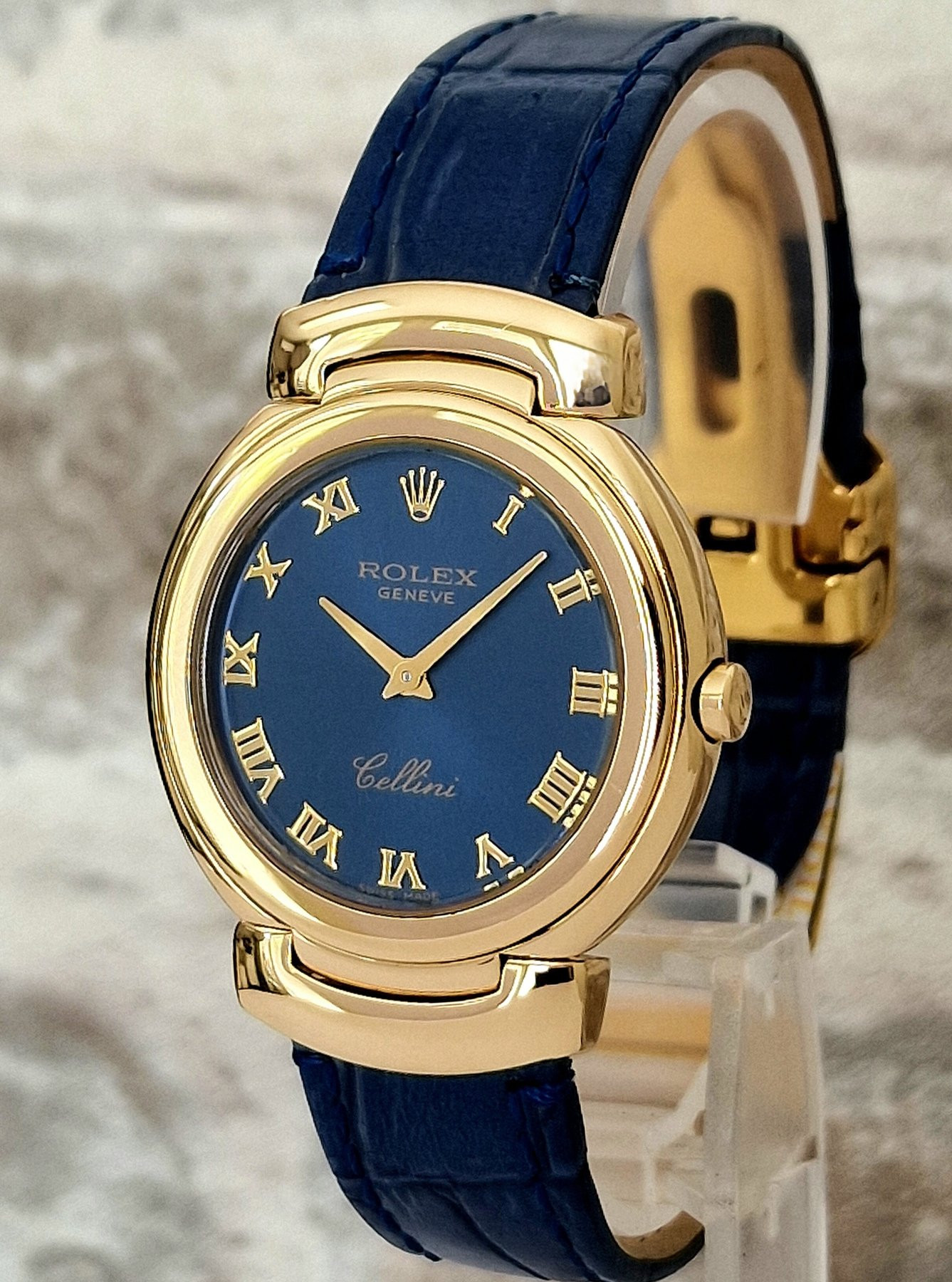 Rolex Cellini 6622 Blue dial - Full Set