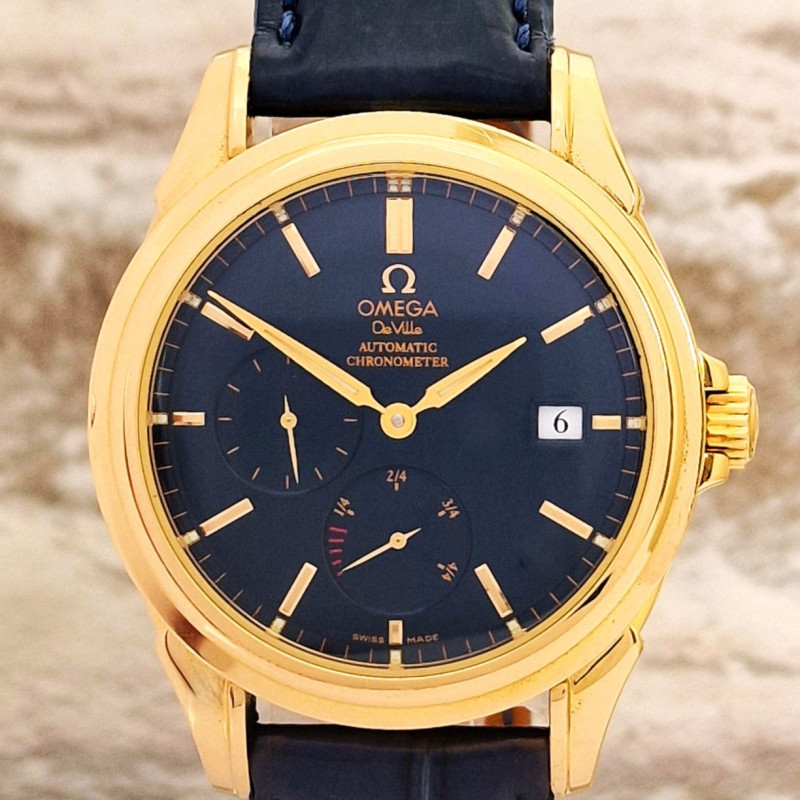 18k Omega De Ville Co-Axial Power reserve