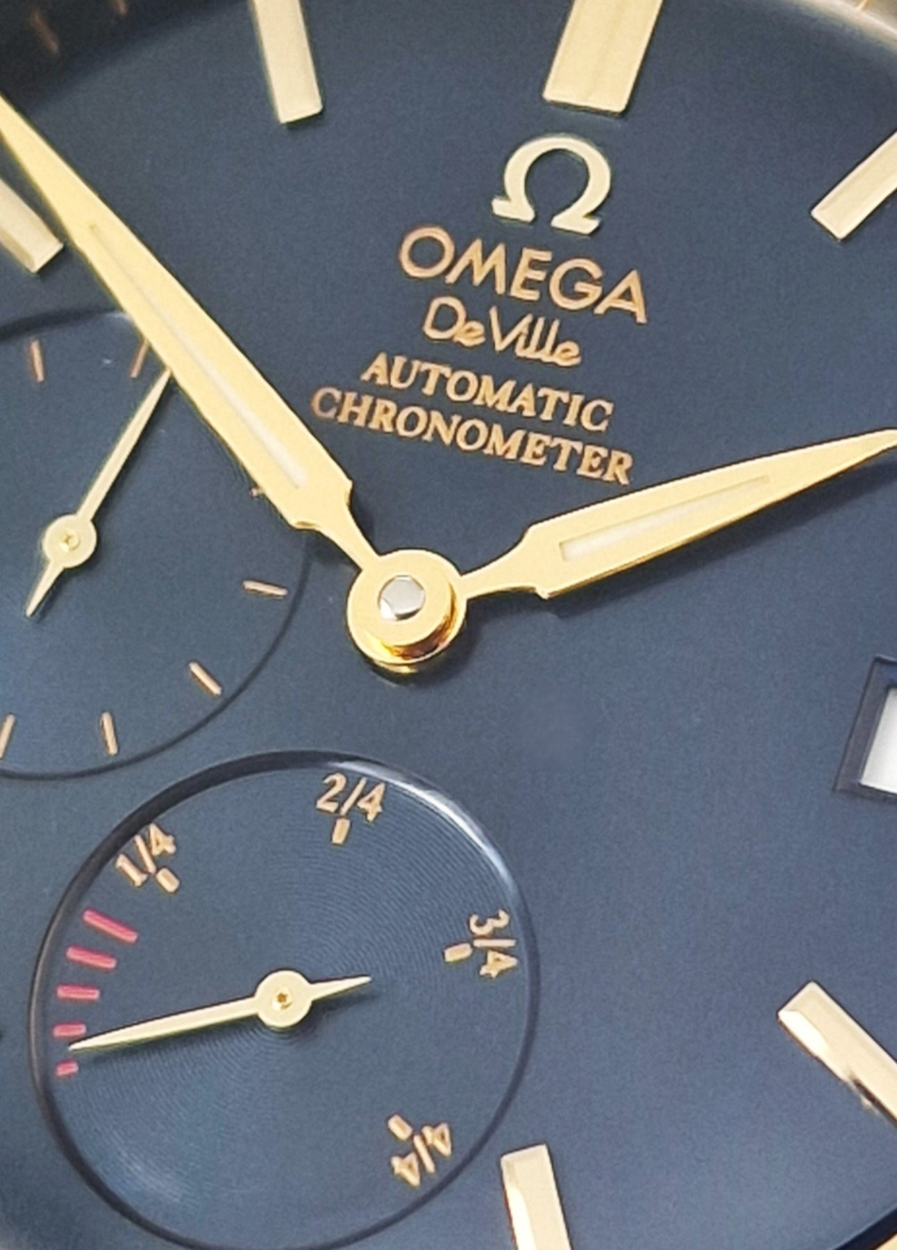 18k Omega De Ville Co-Axial power reserve - Full Set