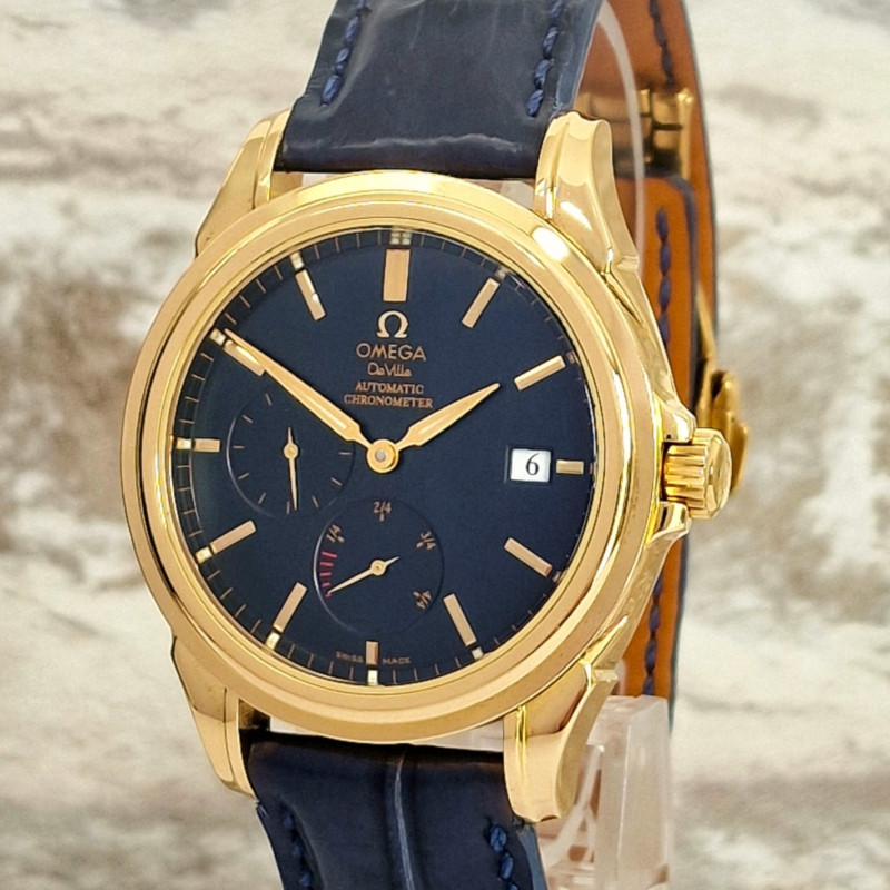 18k Omega De Ville Co-Axial power reserve - Full Set