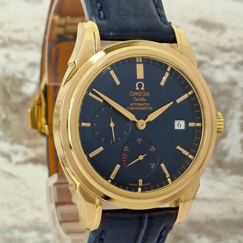 18k Omega De Ville Co-Axial Power reserve - Full Set