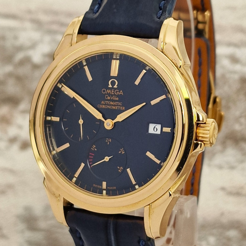18k Omega De Ville Co-Axial Power reserve - Full Set