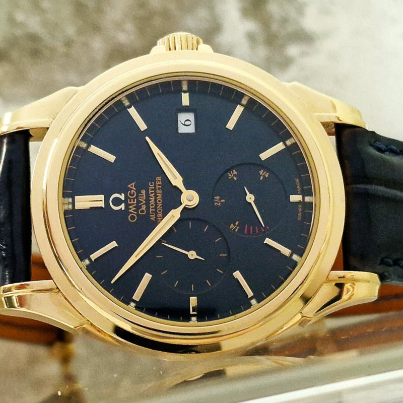 18k Omega De Ville Co-Axial Power reserve - Full Set