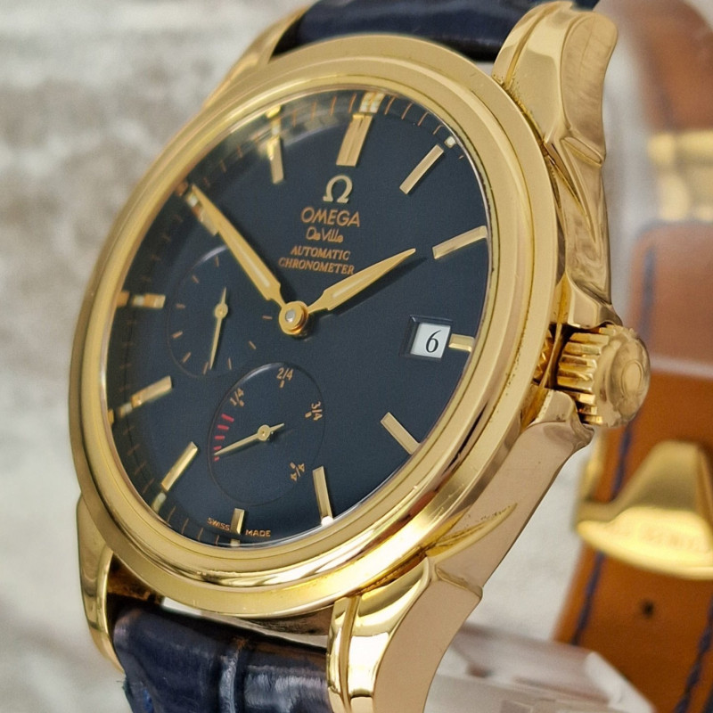 18k Omega De Ville Co-Axial power reserve - Full Set