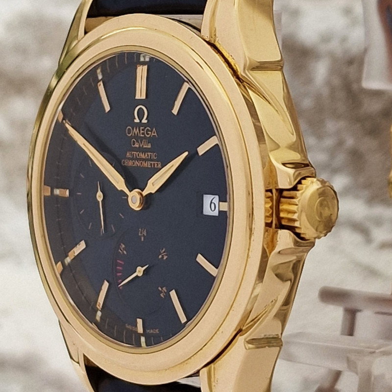 18k Omega De Ville Co-Axial power reserve - Full Set