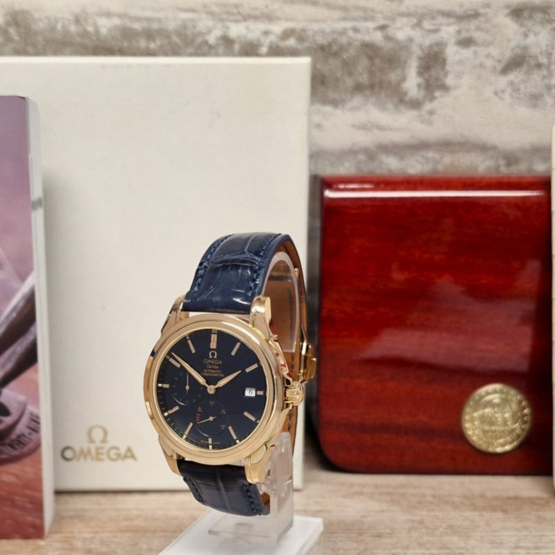 18k Omega De Ville Co-Axial Power reserve - Full Set