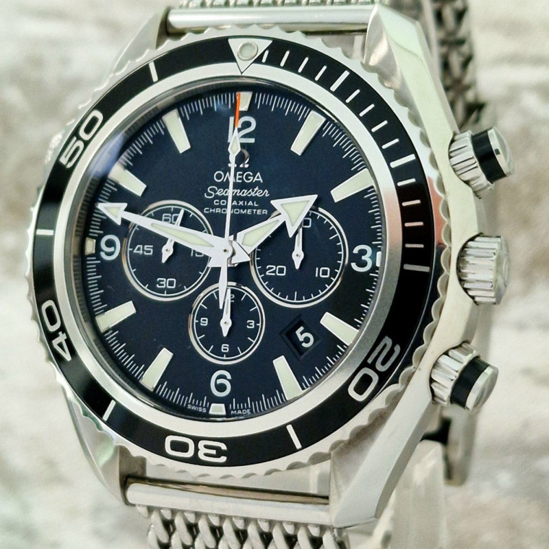 Omega Seamaster Co-Axial 600m Planet Ocean Mesh - Full Set