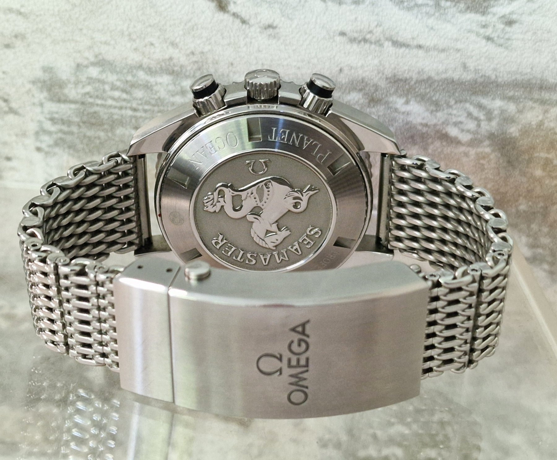 Omega Seamaster Co-Axial 600m Planet Ocean Mesh - Full Set