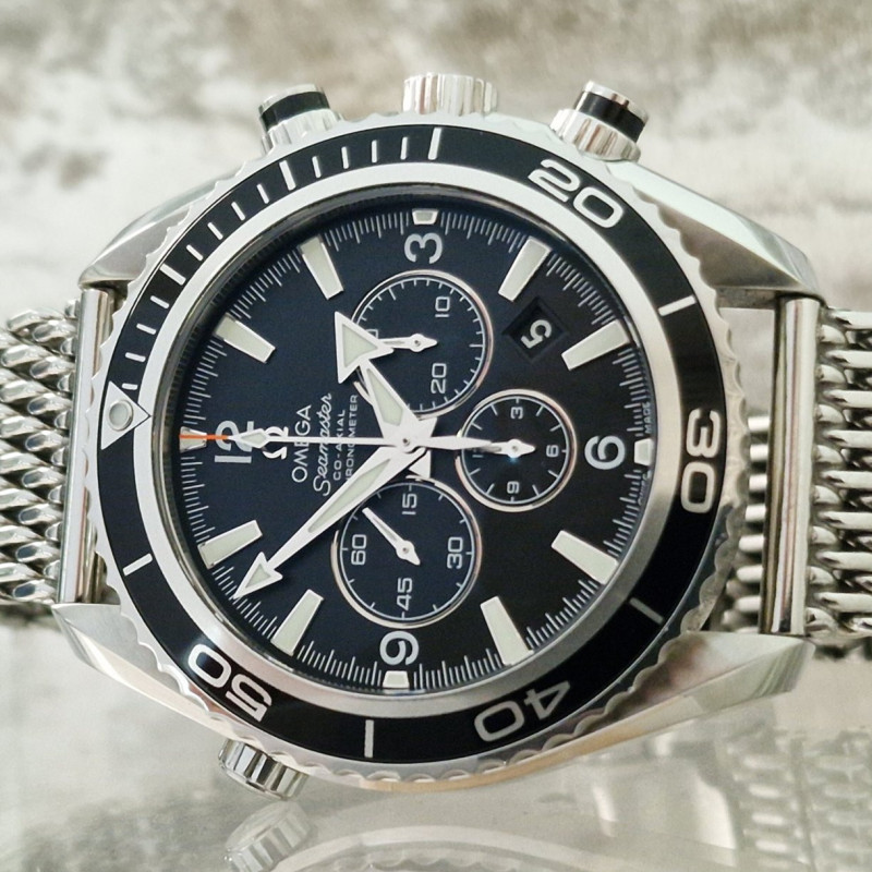 Omega Seamaster Co-Axial 600m Planet Ocean Mesh - Full Set